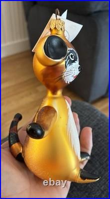 Rare Radko Raccoon Ornament With Tag Estate