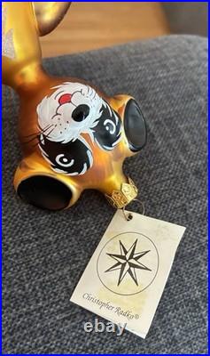 Rare Radko Raccoon Ornament With Tag Estate