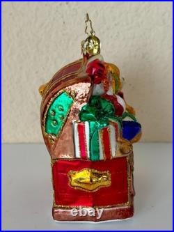 Rare & Unique Christopher Radko Toy Chest Ornament Excellent Condition