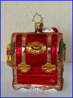 Rare & Unique Christopher Radko Toy Chest Ornament Excellent Condition