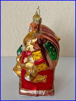 Rare & Unique Christopher Radko Toy Chest Ornament Excellent Condition