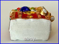 Rare & Unique Christopher Radko Toy Chest Ornament Excellent Condition