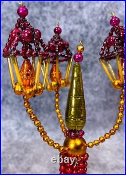 Rare Vintage Christopher Radko Beaded Gas Light Lamp Glass Christmas Ornament 8 Rare Vintage Christopher Radko Beaded Gas Light Lamp Glass Christmas Ornament 8