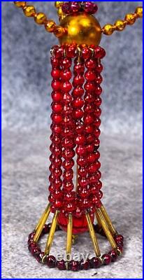Rare Vintage Christopher Radko Beaded Gas Light Lamp Glass Christmas Ornament 8 Rare Vintage Christopher Radko Beaded Gas Light Lamp Glass Christmas Ornament 8