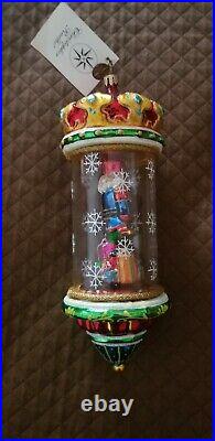 Rare Vintage Christopher Radko Crystal Cracker Nutcracker Christmas Ornament