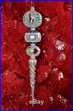 Rare Vintage Christopher Radko Retired Deer Drop Christmas Ornament Mint 1993