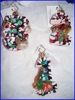 Rare Whole Set Twelve Christopher Radko 12 Days of Christmas GEMS Ornaments