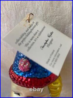 Rare, vintage, Christopher Radko ornament, SQUIGGLES, 90-084-2, Brand New withtag