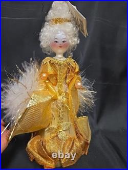 Retired Christopher Radko 1998 10 Ms. Pompadour Christmas Ornament Glass