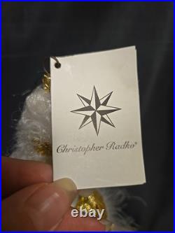 Retired Christopher Radko 1998 10 Ms. Pompadour Christmas Ornament Glass