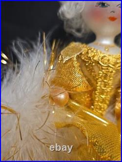 Retired Christopher Radko 1998 10 Ms. Pompadour Christmas Ornament Glass