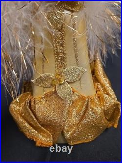 Retired Christopher Radko 1998 10 Ms. Pompadour Christmas Ornament Glass