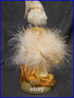 Retired Christopher Radko 1998 10 Ms. Pompadour Christmas Ornament Glass
