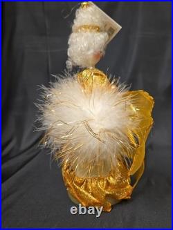 Retired Christopher Radko 1998 10 Ms. Pompadour Christmas Ornament Glass