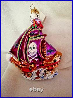 Retired Christopher Radko Ornament New withTAG Ghostly Galleon 1010201 (1123)