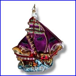 Retired Christopher Radko Ornament New withTAG Ghostly Galleon 1010201 (1123)
