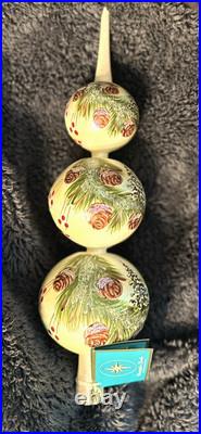 Retired Christopher Radko Ornament New withTAG Pine Horizons Finial 1013512 (1535)