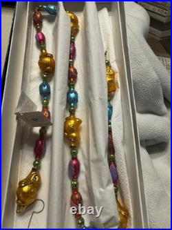 Retired Christopher Radko Ornament New withTAG Quakers and Eggs Garland 98-342-0
