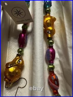 Retired Christopher Radko Ornament New withTAG Quakers and Eggs Garland 98-342-0