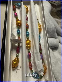 Retired Christopher Radko Ornament New withTAG Quakers and Eggs Garland 98-342-0