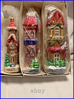 Retired Christopher Radko Ornament New withTAG SUGAR HILL II 98-HOU-2 (384)