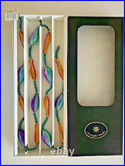 Retired Christopher Radko Pisces Garland 93-059-1, 1995 Garland with Tag, Box