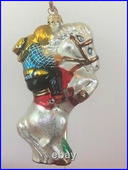 Retired Christopher Radko Western/Horse Group of 7 Handblown Ornaments