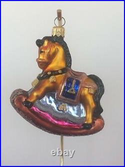 Retired Christopher Radko Western/Horse Group of 7 Handblown Ornaments