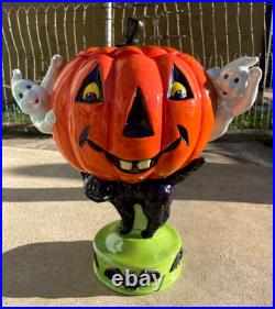 Retired S. E. Christopher Radko Shiny Brite Spooktacular Halloween Cookie Jar