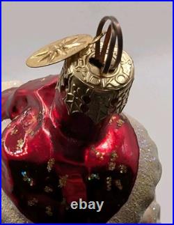 Retired Vtg 10.5 RADKO Santa Christmas Ornament Goodies In Tow 2000s Original