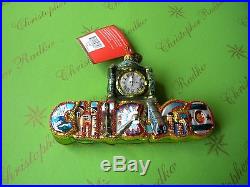 SET OF 2Christopher Radko Chicago and Greetings From Chicago Glass Ornament