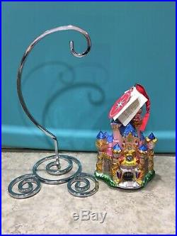 SIGNED 50th Anniversary Christopher Radko Sleeping Beauty Castle Ornament
