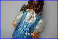 SIGNED BY Christopher Radko! Wizard of Oz Dorothy & Toto Glass Ornament Holiday