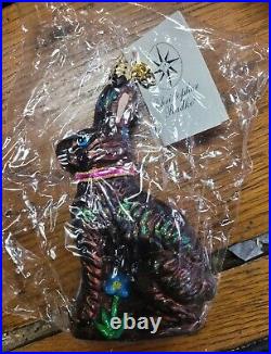 Sealed Nib Christopher Radko Chocolate Hop Ornament Chocolate Easter Bunny 2001