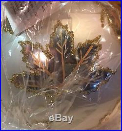 Set of 6 CHRISTOPHER RADKO RAINBOW SCARLETT WEDDING DRESS GLASS ORNAMENTS IN BOX