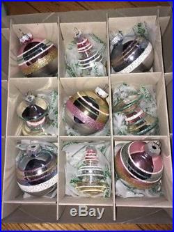 Shiny Brite Christopher Radko Mercury Glass EASTER Ornaments NIP 47 total