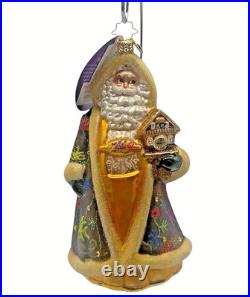 Signed! Radko Hill Country Heritage Santa Ornament, 2018, with Box & Tags MINT