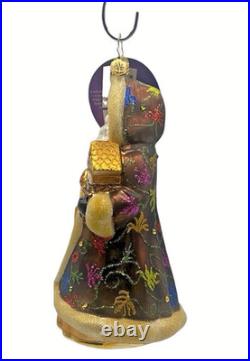 Signed! Radko Hill Country Heritage Santa Ornament, 2018, with Box & Tags MINT