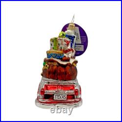 Signed! Radko Ornament Santa's Wild Ride, Cowboy Santa Original Box/Tag MINT