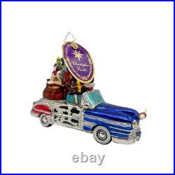 Signed! Radko Ornament Santa's Wild Ride, Cowboy Santa Original Box/Tag MINT