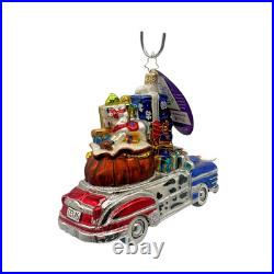 Signed! Radko Ornament Santa's Wild Ride, Cowboy Santa Original Box/Tag MINT