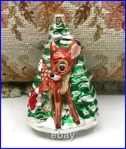 Super Cute! 1997 Christopher Radko Disney Bambi Christmas Tree Holiday Ornament