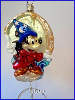 Sweet Christopher Radko Disney Mickey Mouse 70 Happy Years Set of 5 Ornaments