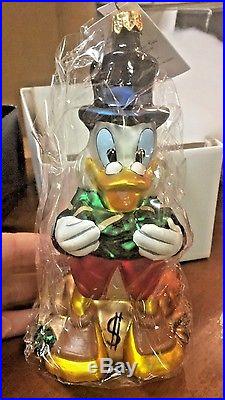 The Walt Disney Gallery Christopher Radko Scrooge McDuck Ornament NEW