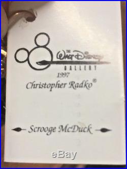 The Walt Disney Gallery Christopher Radko Scrooge McDuck Ornament NEW
