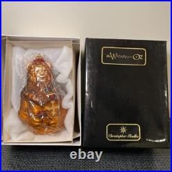 The Wizard of Oz Christopher Radko Cowardly Lion Christmas Ornament NIB RARE