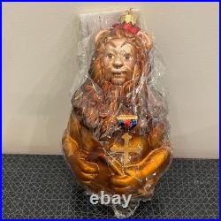 The Wizard of Oz Christopher Radko Cowardly Lion Christmas Ornament NIB RARE The Wizard of Oz Christopher Radko Cowardly Lion Christmas Ornament NIB RARE