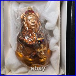 The Wizard of Oz Christopher Radko Cowardly Lion Christmas Ornament NIB RARE