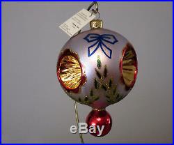 VERY RARE! Christopher Radko Epiphany Ball Glass Balloon Christmas Ornament