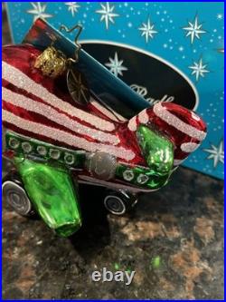 VERY RARE Christopher Radko Ornament Peppermint Plane. 2005 With Box NWT